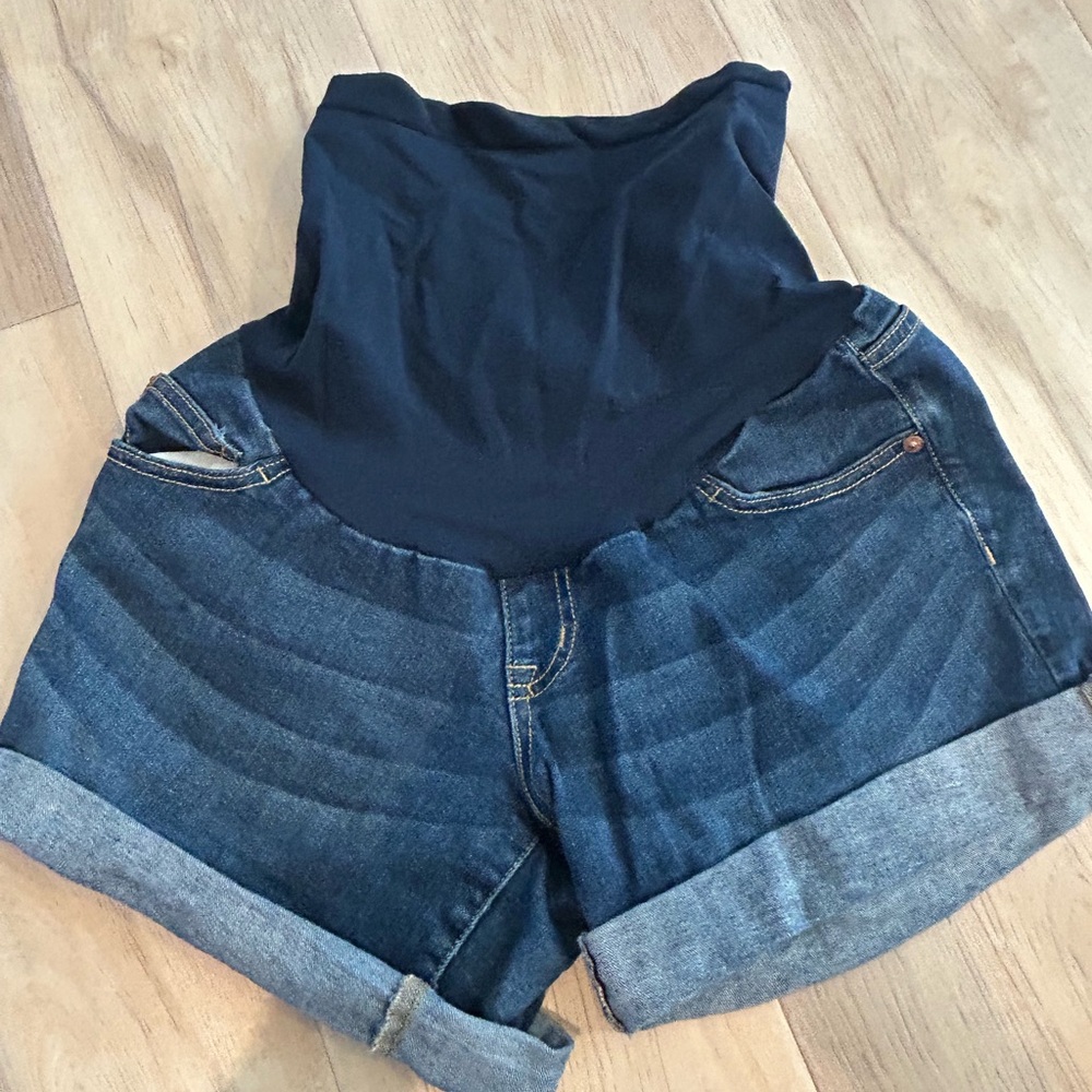 Indigo Blue Women's Jean Shorts - Dark Blue